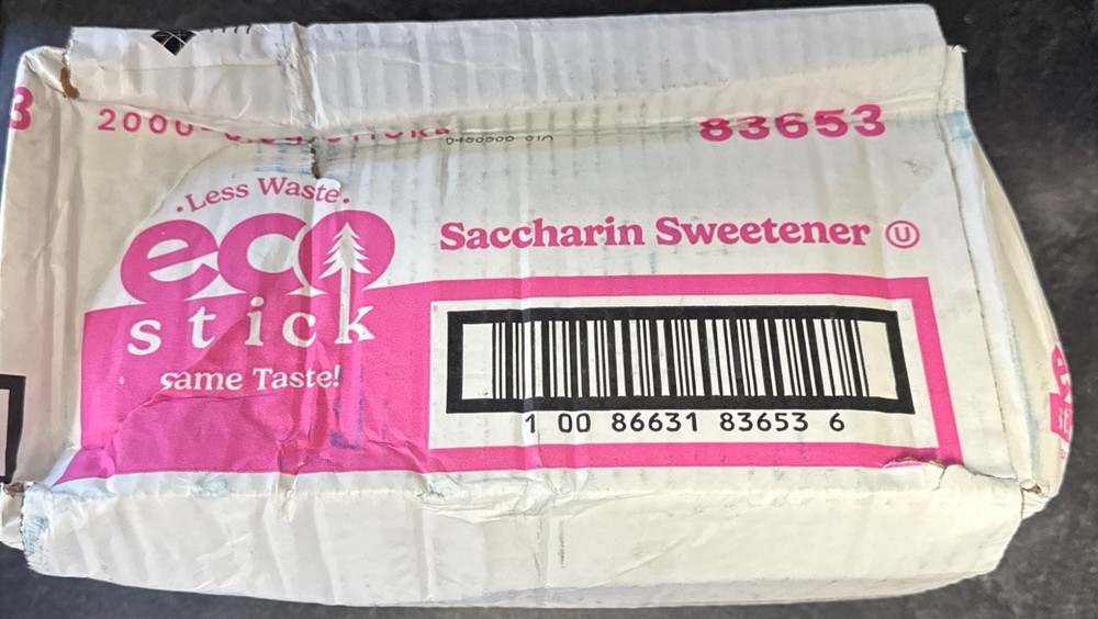 EcoStick Pink Saccharin 2000 ct box. W