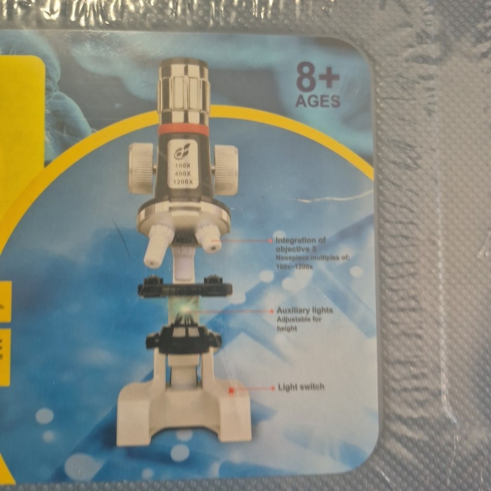 Microscope for Beginners Educational Microscope Metal Series Study Amusement