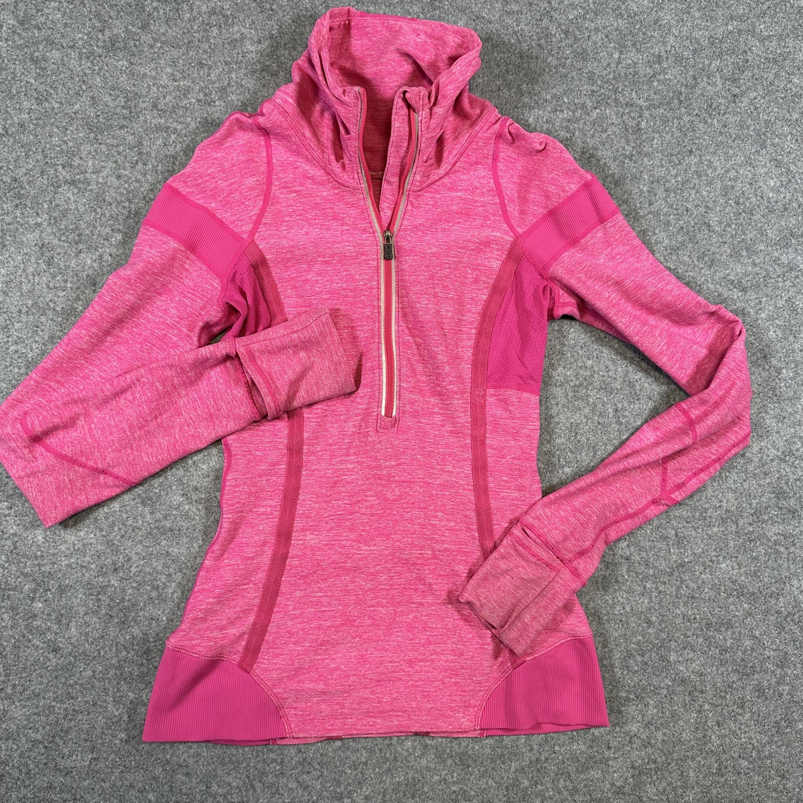 Lululemon Pullover Womens 2 Pink Swiftly Tech Half Zip Long Sleeve Running Top