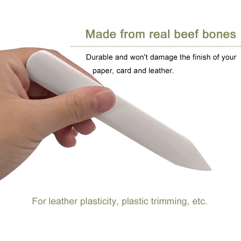 Genuine Bone Folder 2PCS Creaser Bookbinding Tool Scoring Kit for Letter Open...