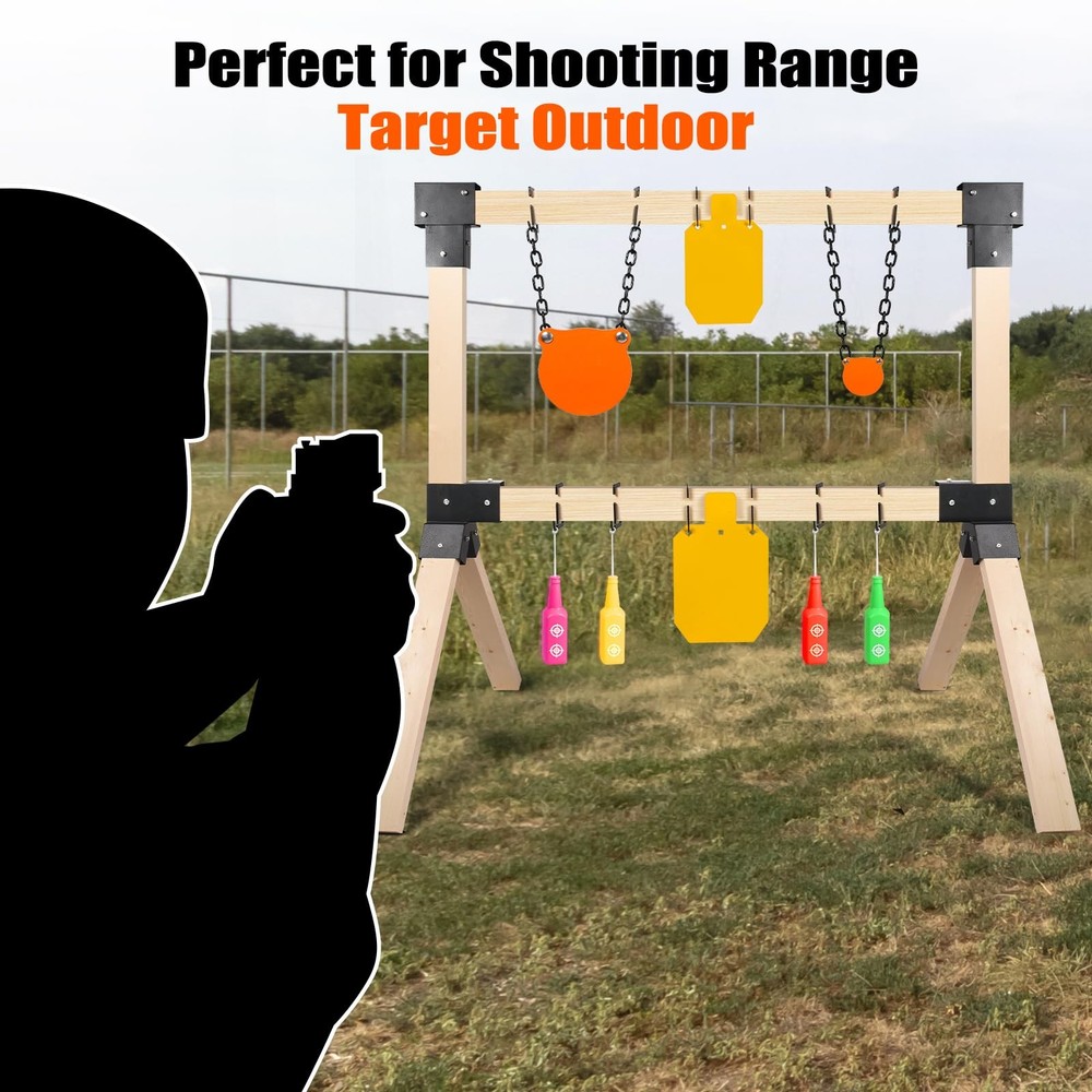 GADFISH 2x4 Target Stand Brackets, Modular Shooting Hanger, Black