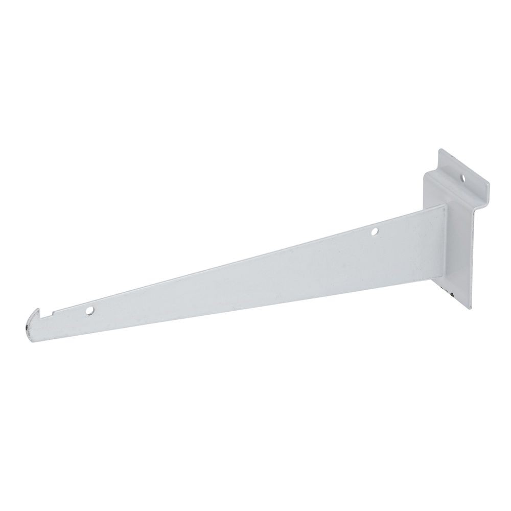 Slatwall Shelf Bracket 10" White