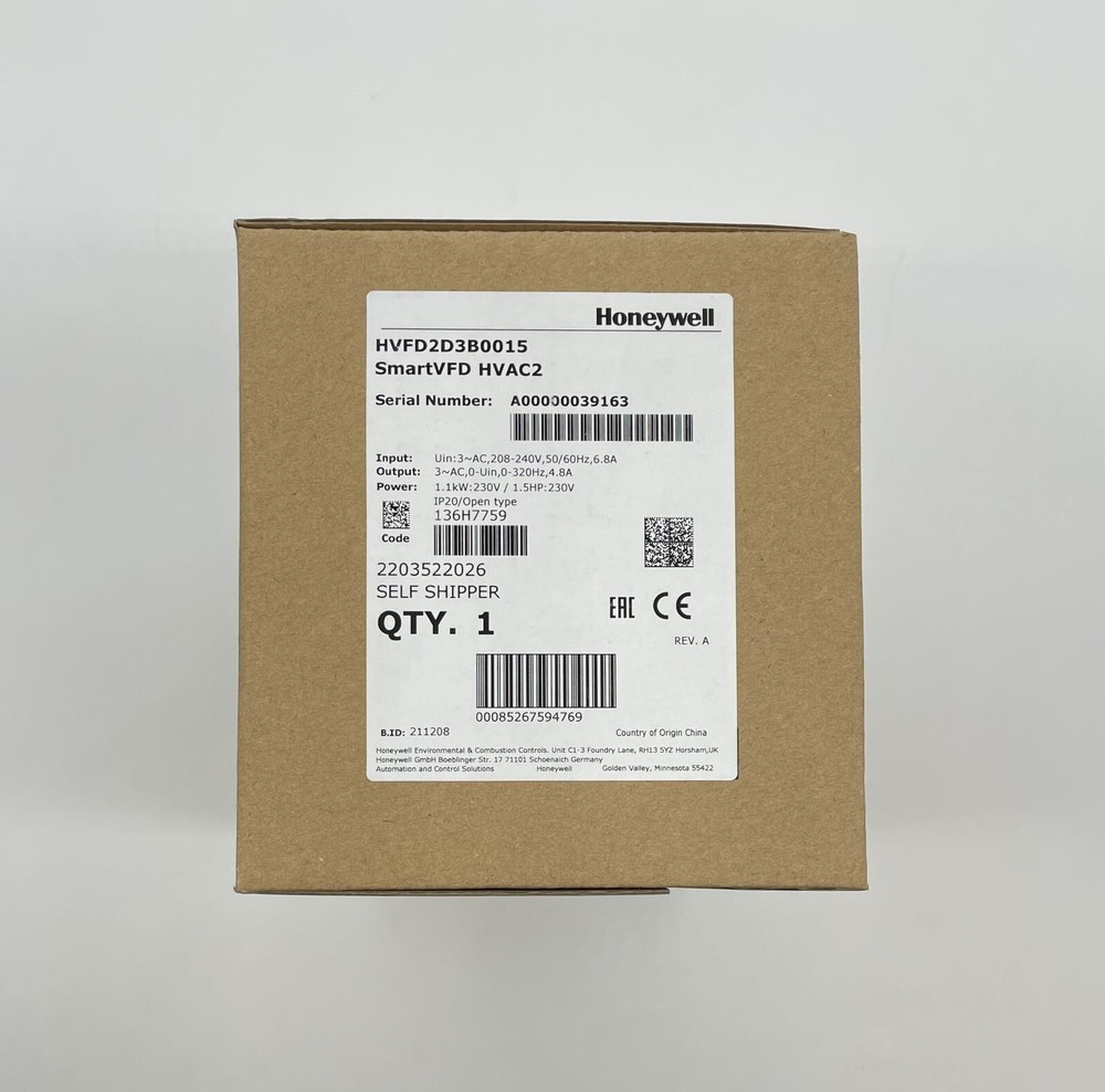 Honeywell HVFD2D3B0015 - Same Day Shipping (SEALED)