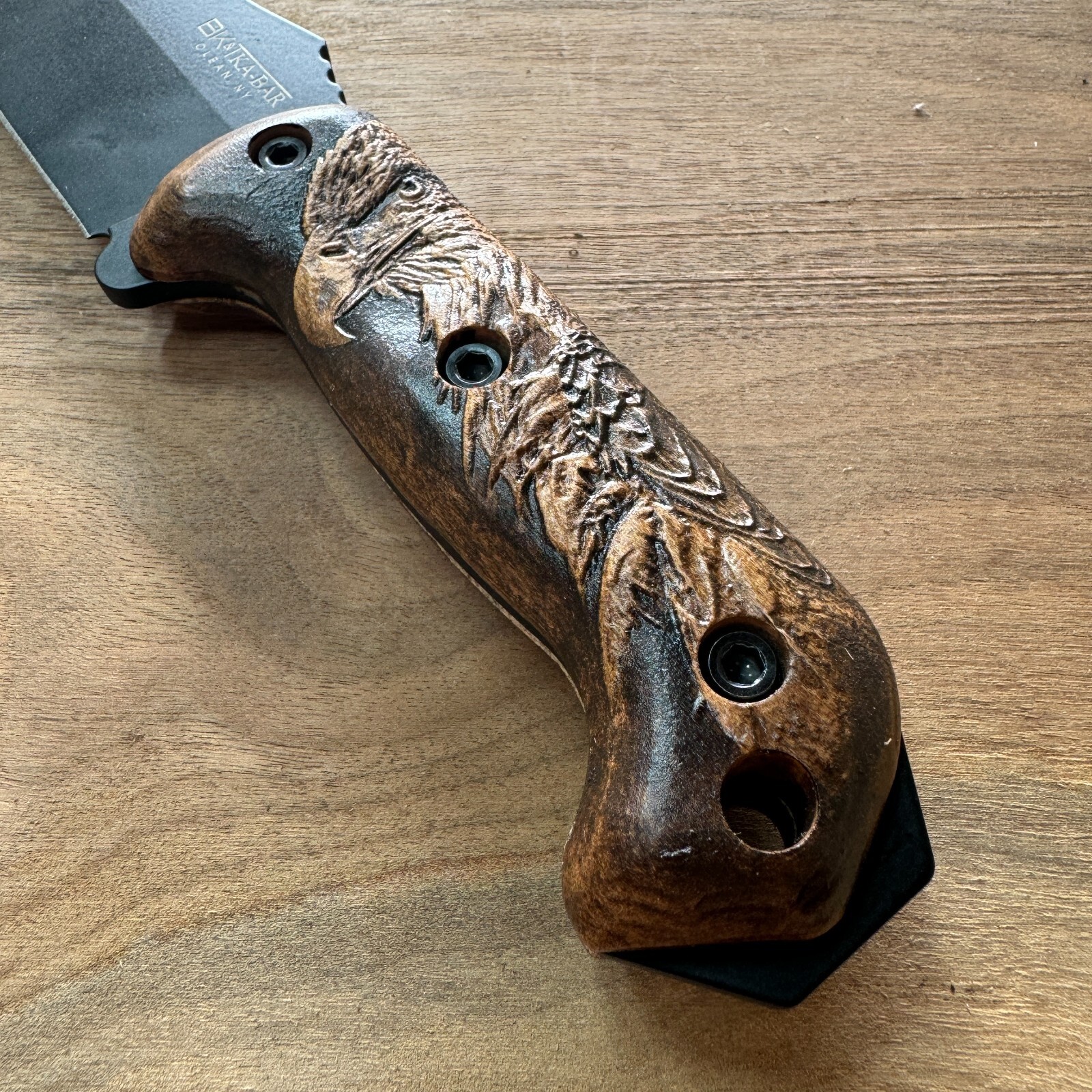 Eagle scales for Ka-Bar Becker bk-2 bk-7 bk-9 / custom scales / made in USA
