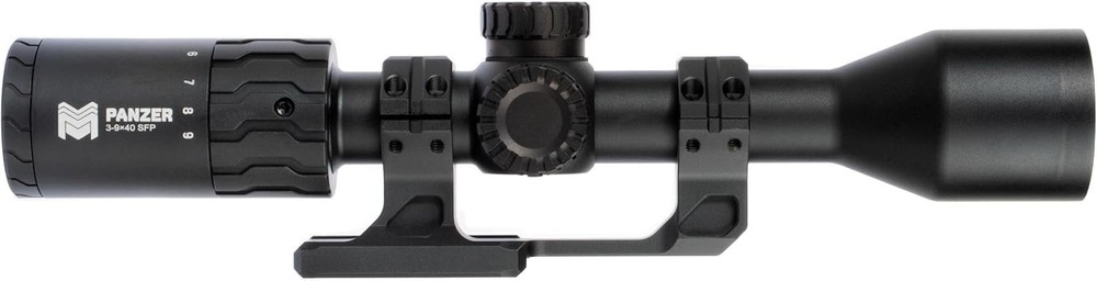 Monstrum Panzer 3-9x40 Rifle Scope with Offset Scope Mount