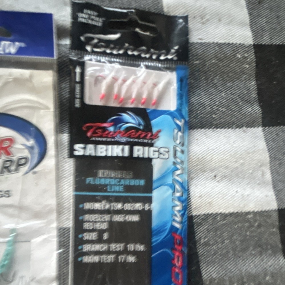 Eagle Claw Lazer Sharp & Tsunami Sabiki Rigs Multicolor Size 8