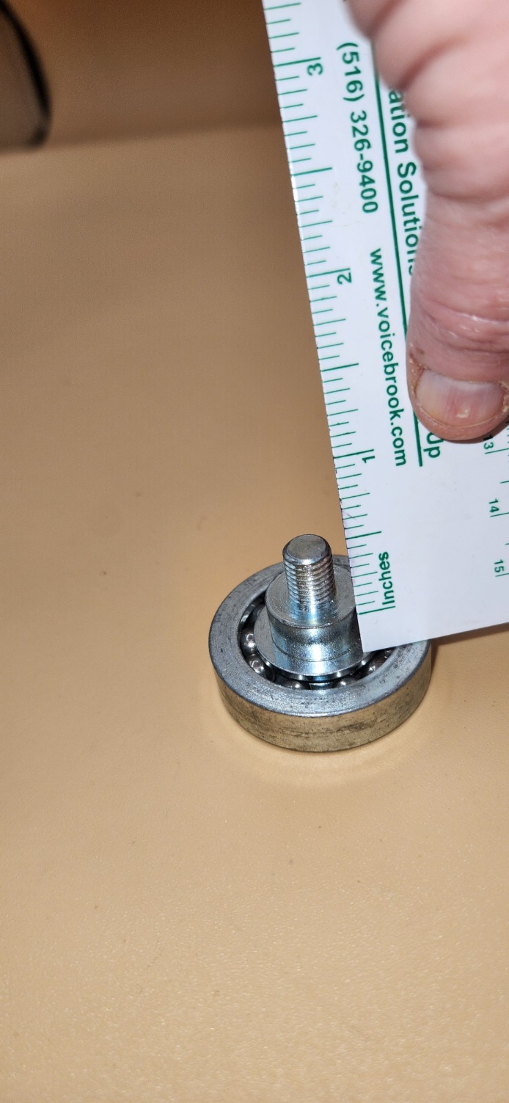 RANDELL 1 1/2" x 5/16" ROLLER BEARINGS Lot of 4 W/O Screws New