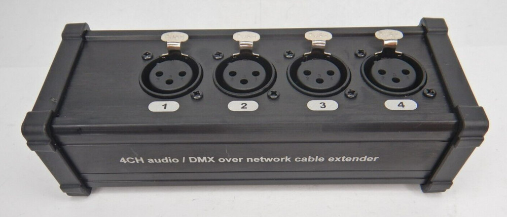 DMX over Network Cable Extender 4CH Audio