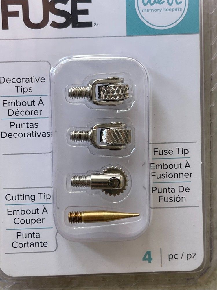 We R Memory Keepers FUSE Tool Decorative & Cutting Tips Accessory Pack 660870