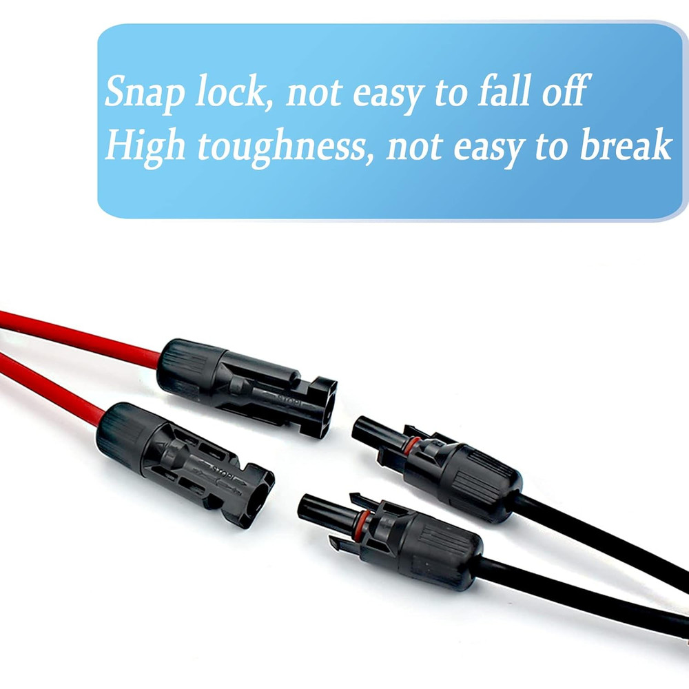 Solar Cable Y Splitter, 6 Mm² Solar Panel Y Plug, Solar Cable Splitter Solar Pan