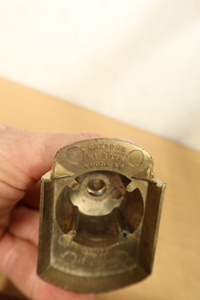 70s Ceiling Master Sliding Quick Fit Rose Chandelier Fitting Hook Lighting Brass