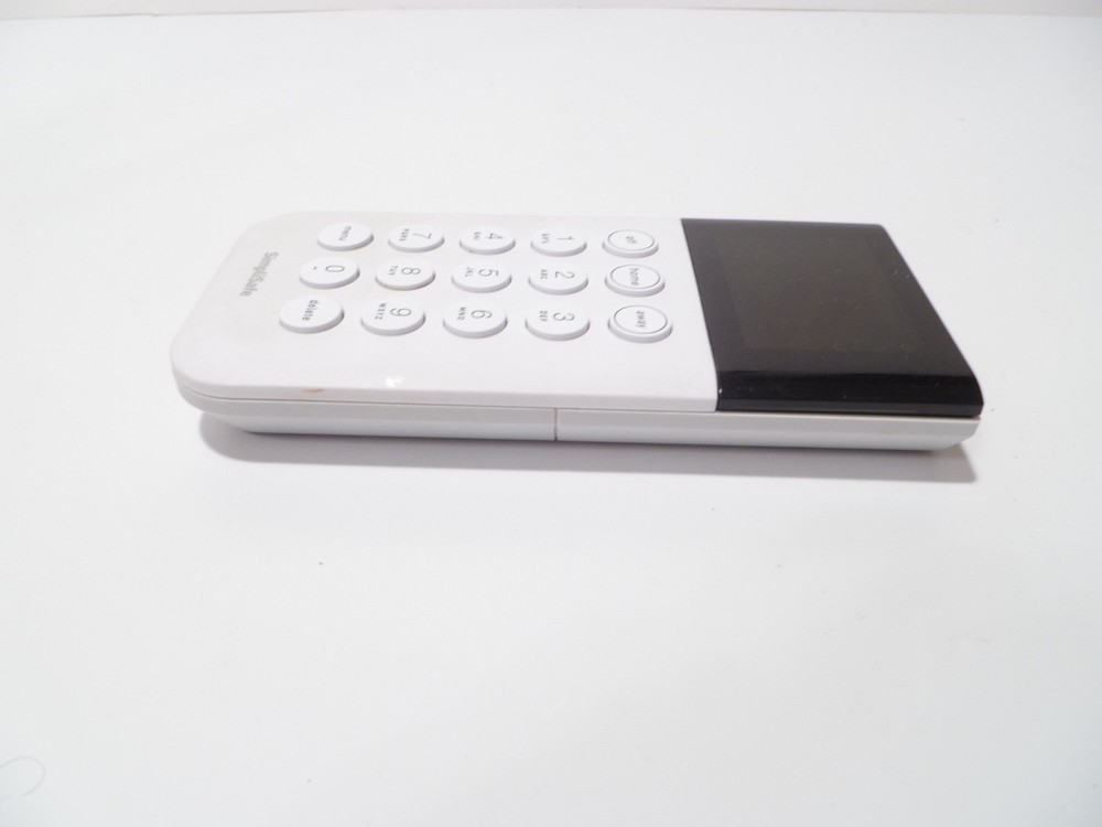 SimpliSafe SSKP3 Security Keypad Remote Wireless White