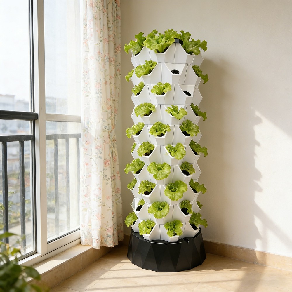 80 Pots Hydroponics Tower Set, Hydroponic Growing Kit, Hydroponic Growing Tower