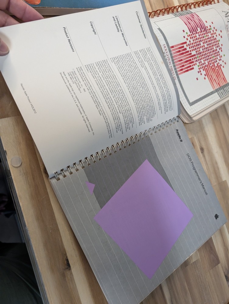 Vintage Apple II Reference Manuals Basic Exercises Apple, DOS Program, A2 Basics