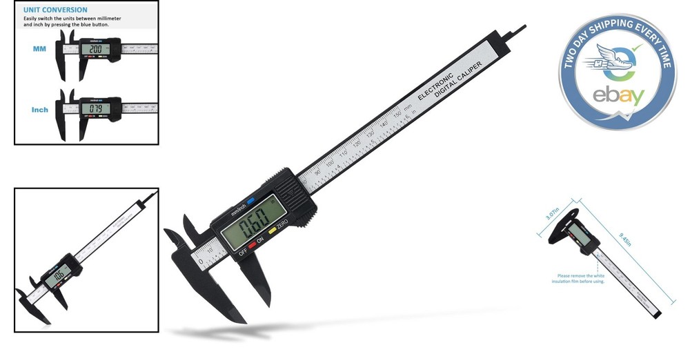 Large LCD Digital Caliper 0-6'' - Perfect for DIY Projects & Precision Measuring
