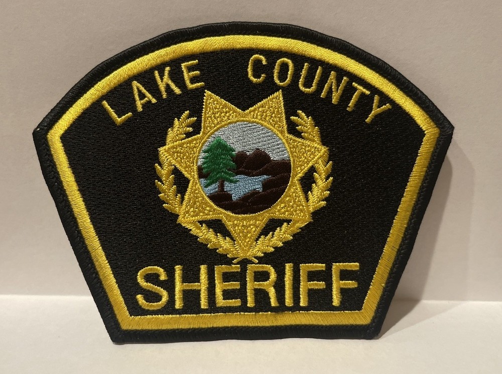 RARE NEW Lake County Sheriff Fabric Shoulder Patch