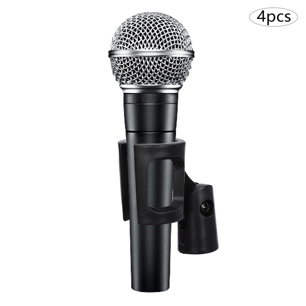 4*Universal Microphone Clip Holder Microphone Clips Microphone Mic Clip Holders