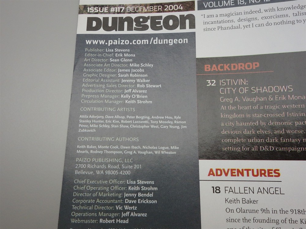 Dungeon Magazine: Issue #117 December 2004