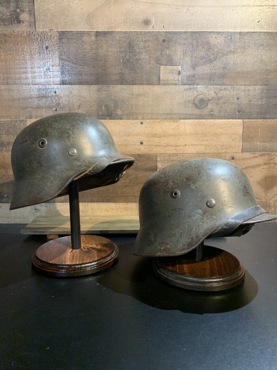 OWC-I-C Helmet Stands w/ height & Finish options, Lg & Sm dia. Tops &"Lift Kit"