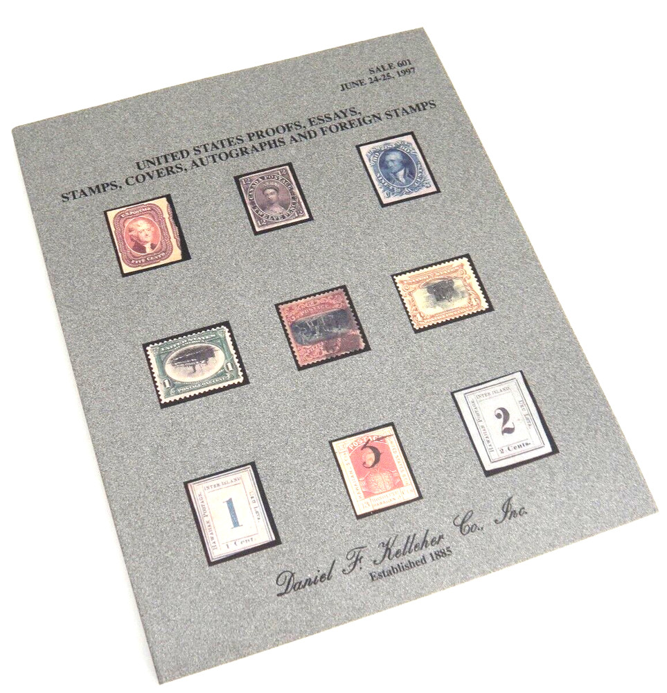 Kelleher Auction Catalog 1997 Proofs Essays Stamps Covers Autographs Revenues