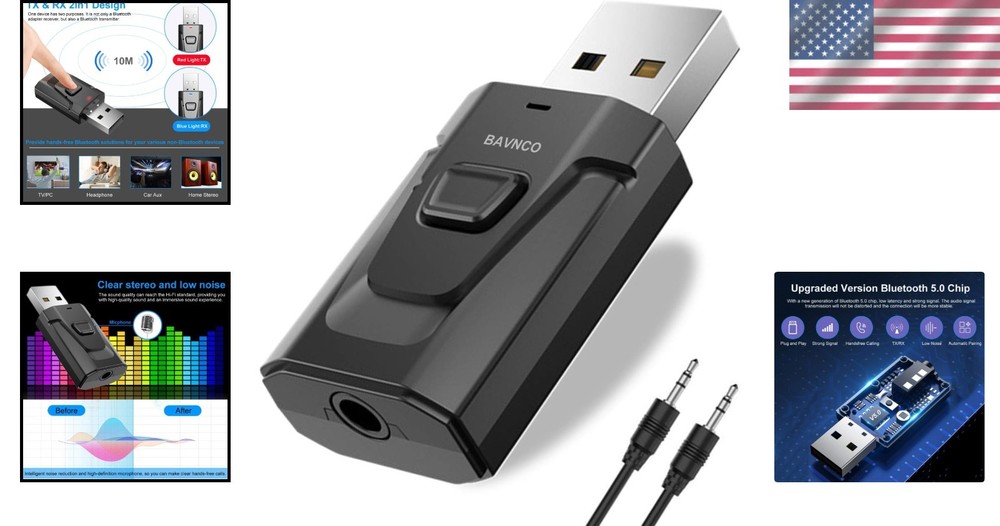 Bluetooth Audio Adapter: Automatic Hands-Free Device for All Your Gadgets