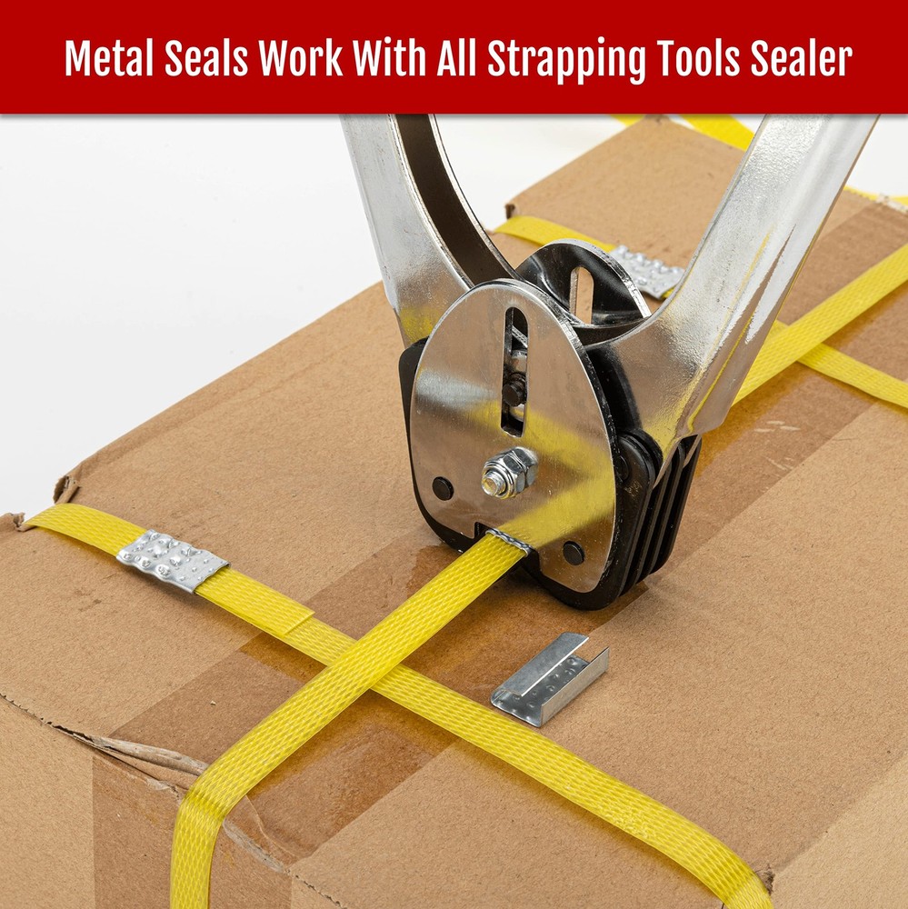 Gresdent Open Seals for 1/2" Strap Width 1/2 inch width, 100pcs seals