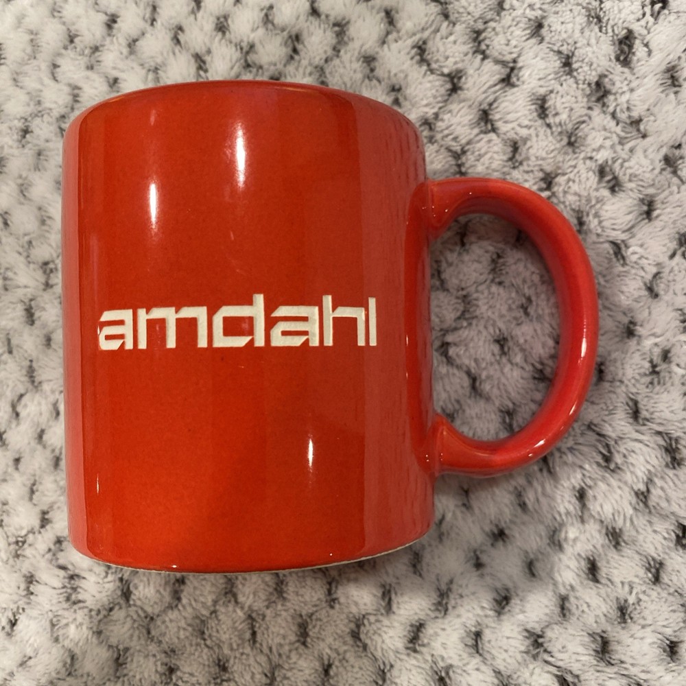 Amdahl "Million Dollar Mug" Coffee Mug Red - IBM Mainframe Retrocomputing