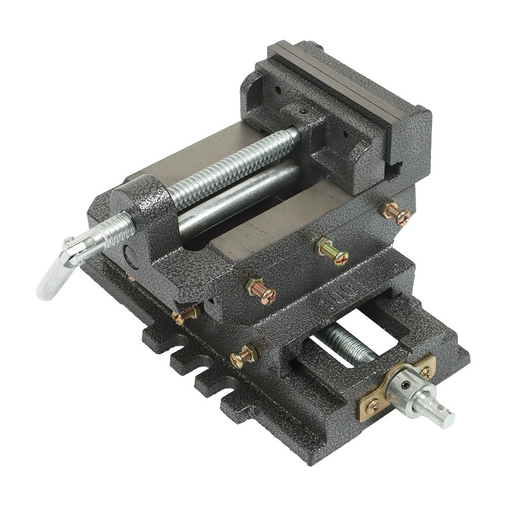 4" Cross Drill Press Vise X-Y Clamp Machine Slide Metal Milling 2 Way Heavy Duty