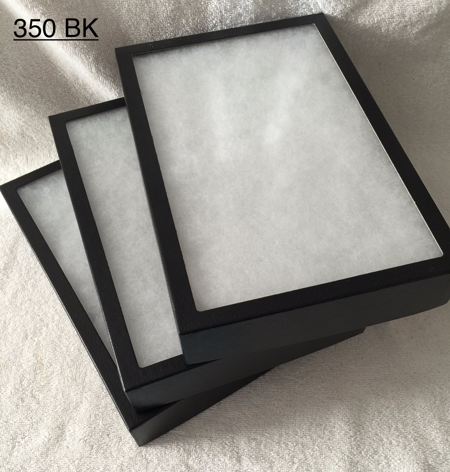 #350 (10) Riker Mount Display Case Shadow Box Frame Tray 12" X 8" X 2"