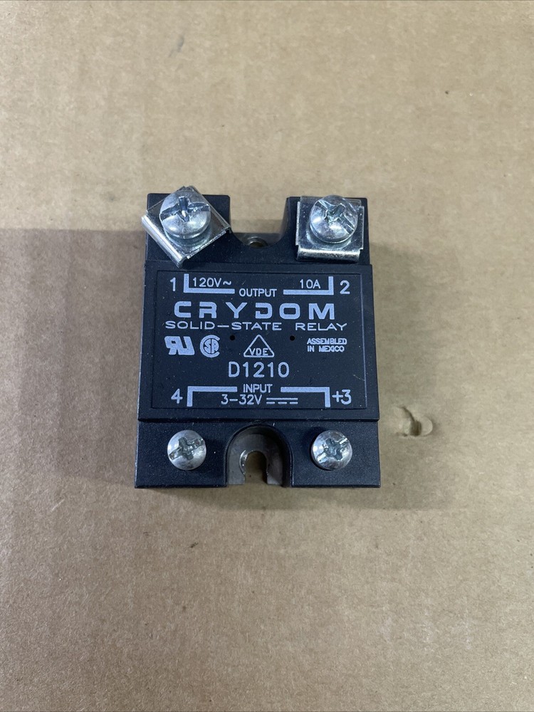 Crydom D1210 Solid State Relay 3-32v-dc 10a Amp 120v-ac