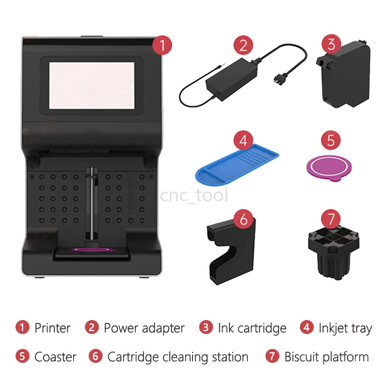 Touch Screen Automatic Coffee Printer Latte Art Machine Food Printer Caramel Ink