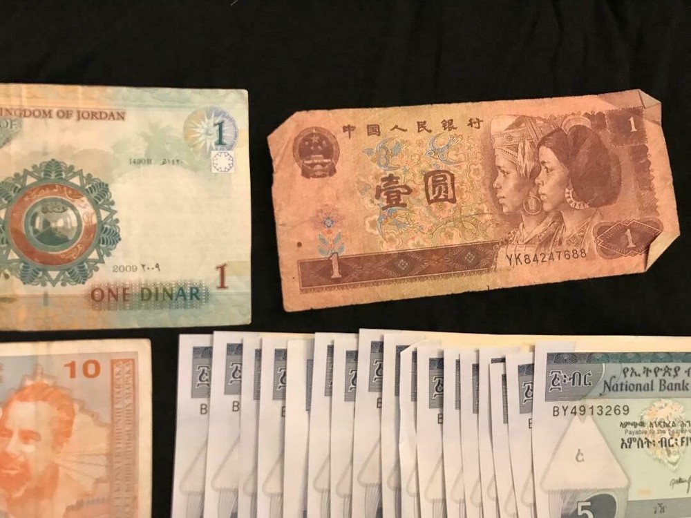 rare paper currency from several countries
