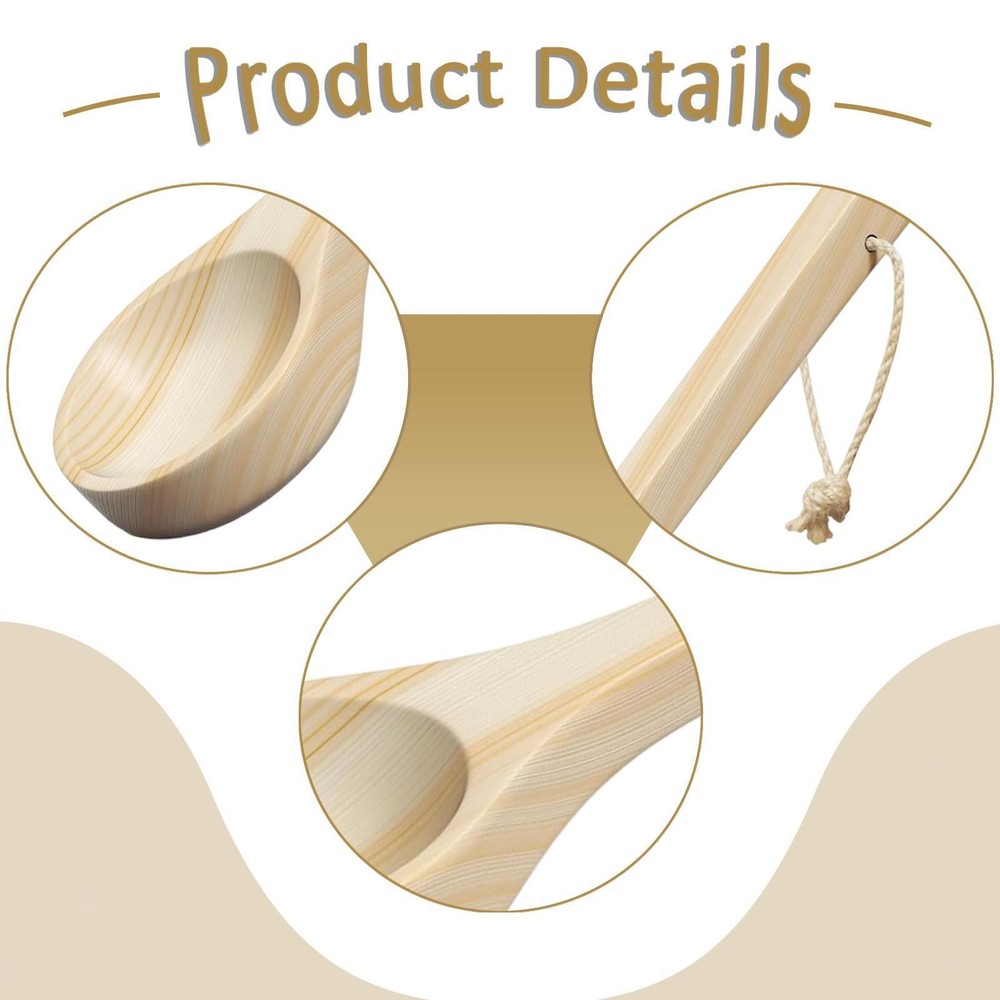 Water Dipper Spoon Sauna Spoon Practical Sauna Room SPA Accessory Comfortable