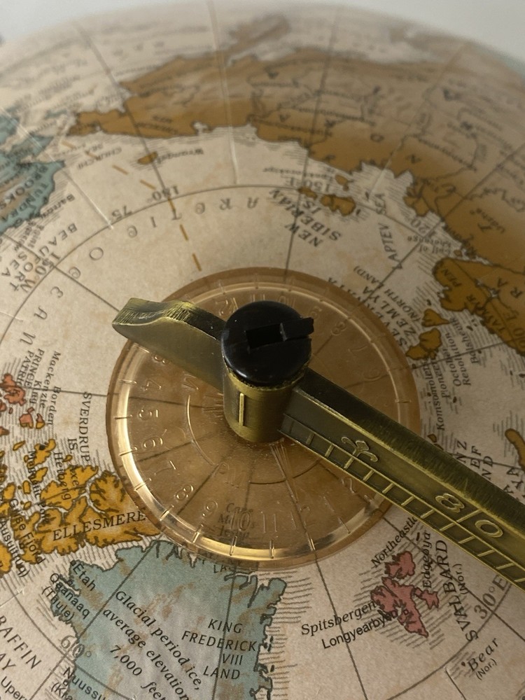 Replogle 12 Inch Diameter Globe World Classic Series On 2 Tiered Square Base