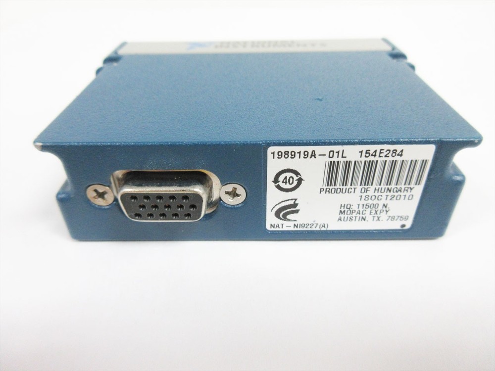 NATIONAL INSTRUMENTS NI 9227 cDAQ ANALOG CURRENT INPUT MODULE 4 CHANNEL