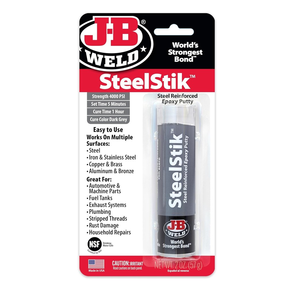 J-B Weld 8267 SteelStick Epoxy Putty 2 oz