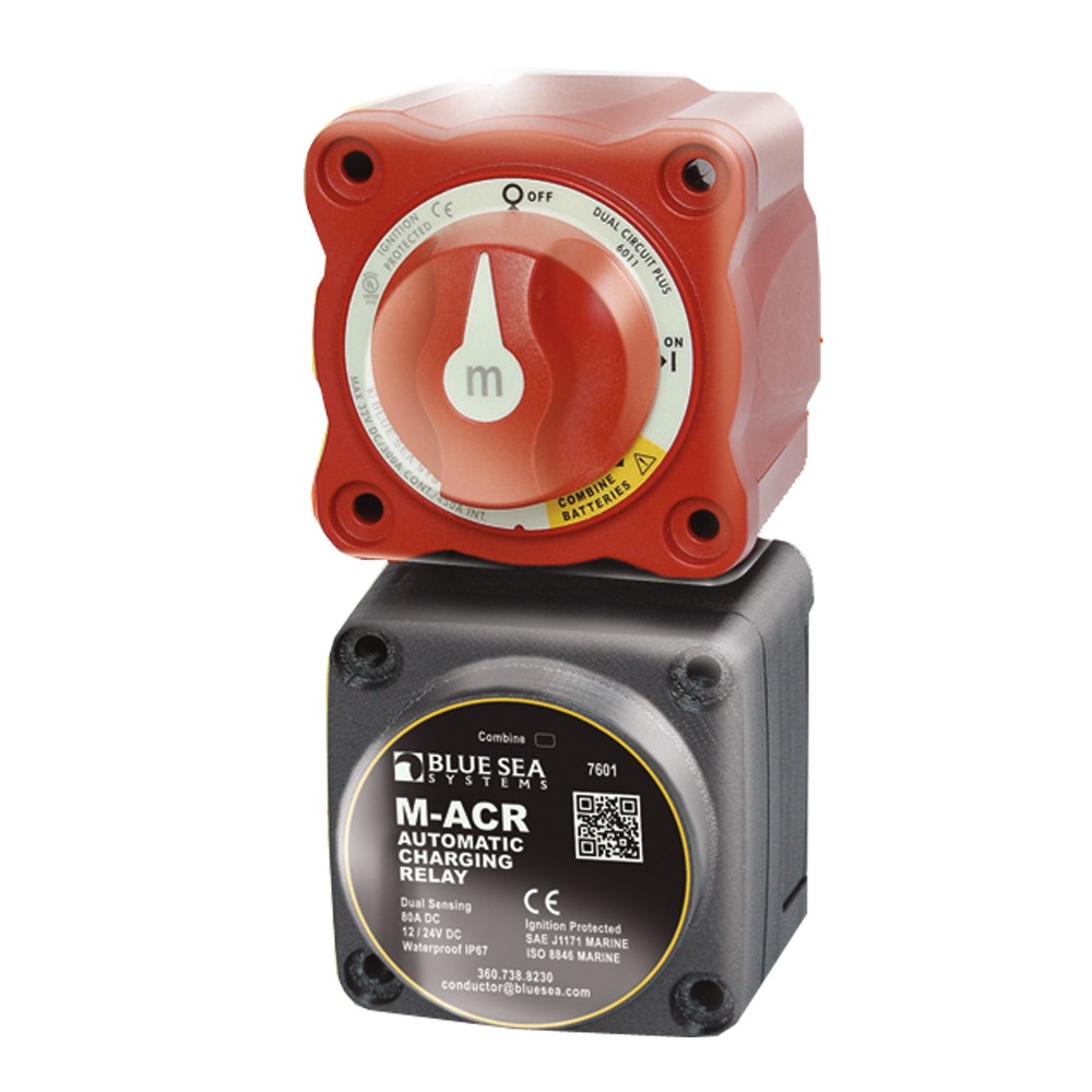 Blue Sea Systems Mini Add-A-Battery Kit, 65A Continuous