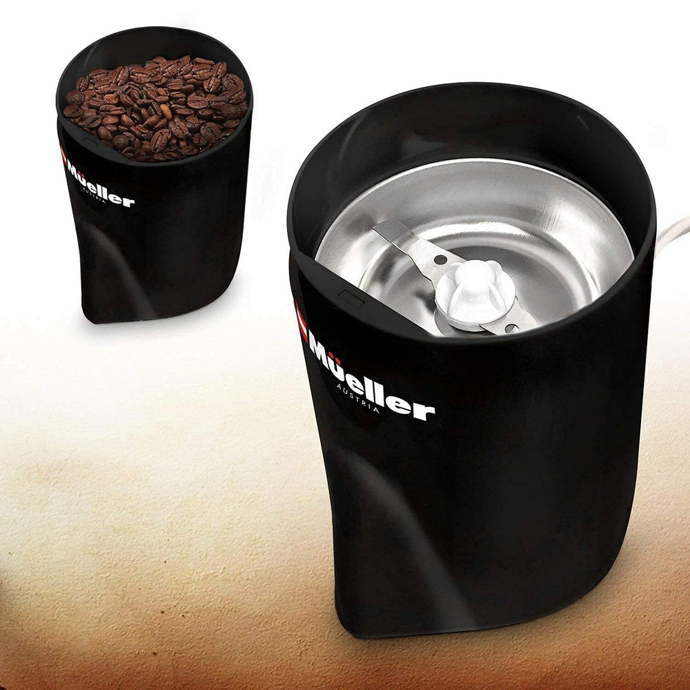 Mueller HyperGrind Precision Electric Spice/Coffee Grinder Mill - Black