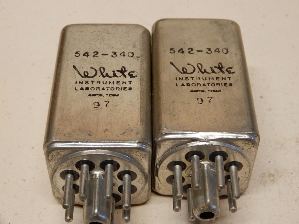 White Instruments Laboratories 542-340 Filters Quantity 2 Octal Base