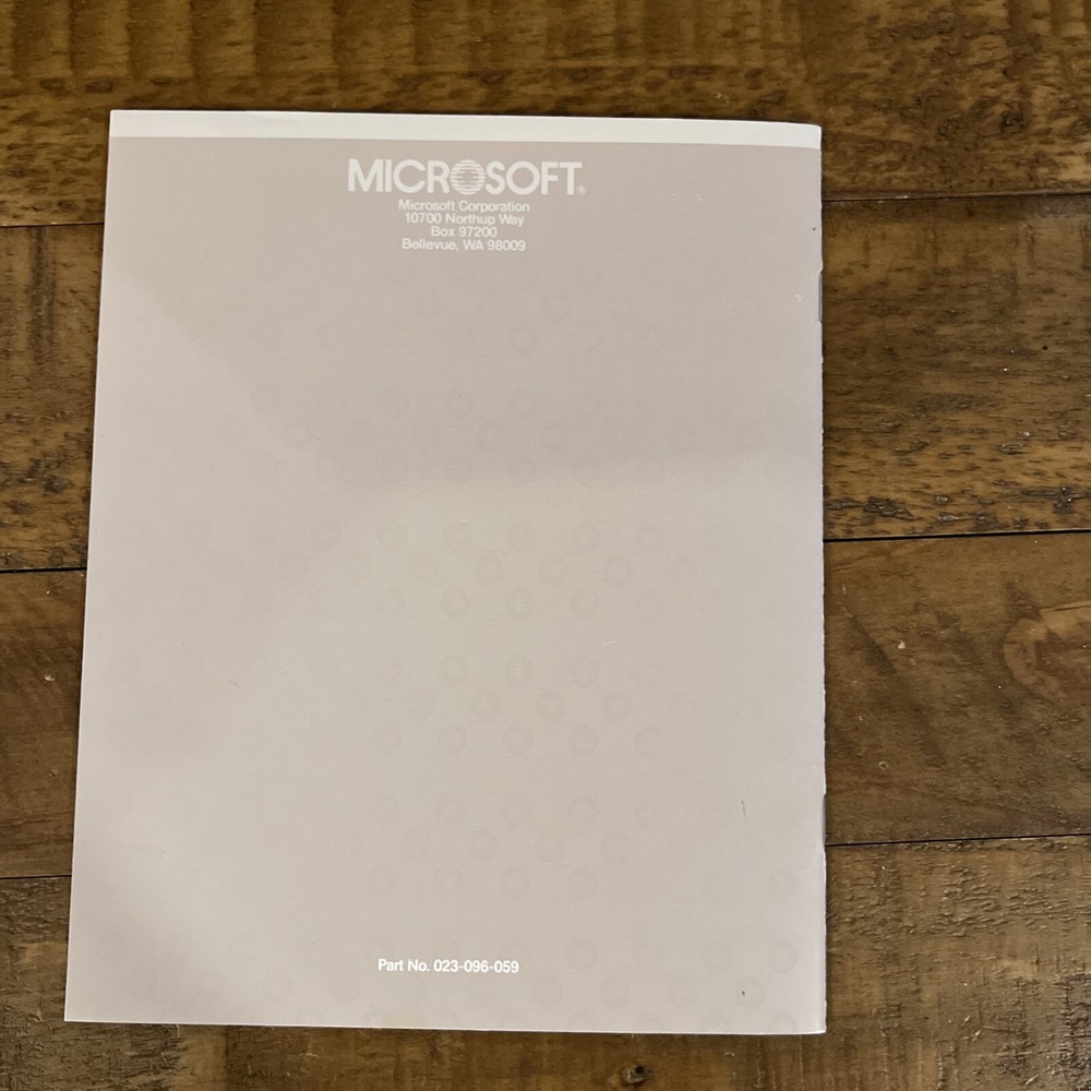 Vtg Microsoft Multiplan Electronic Spreadsheet Program Ver 1.1 Addendum Manual