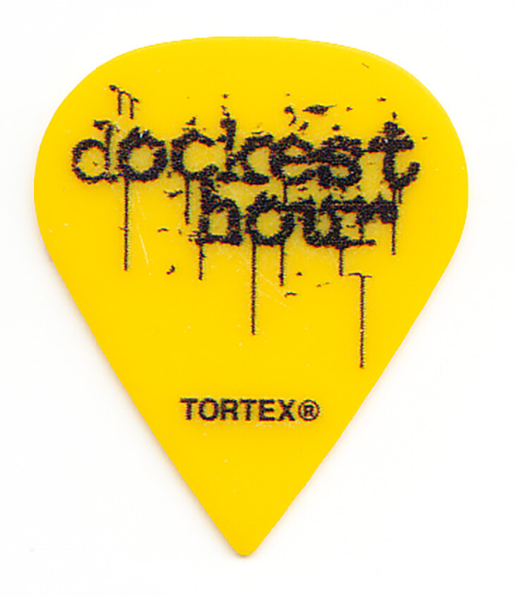 Bad Wolves Doc Coyle Dockest Hour Sharp Yellow Tour Guitar Pick