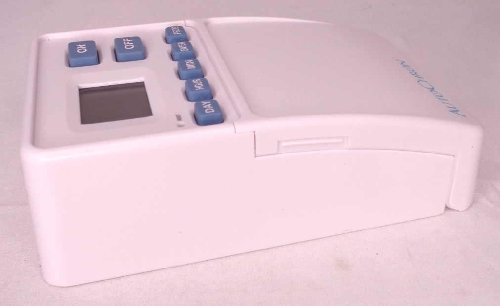 AutoChron Programmable Wireless Wall Switch Timer for Toggle Switch White Blue