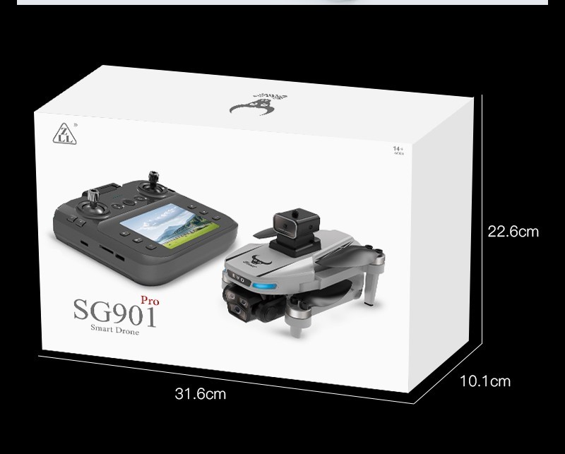 ZLL SG901 Pro Drone FPV 4K Camera 360° Obstacle Avoidance Foldable Quadcopter
