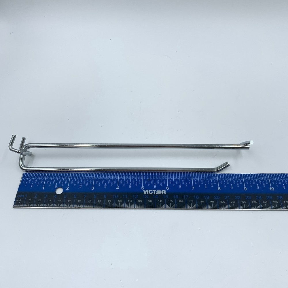 100 Pack 8" Long Retail Peg Board Hook Tag Hang