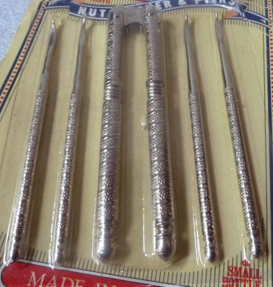 H. M. Quachenbush Inc. Nut Cracker & Picks NOS