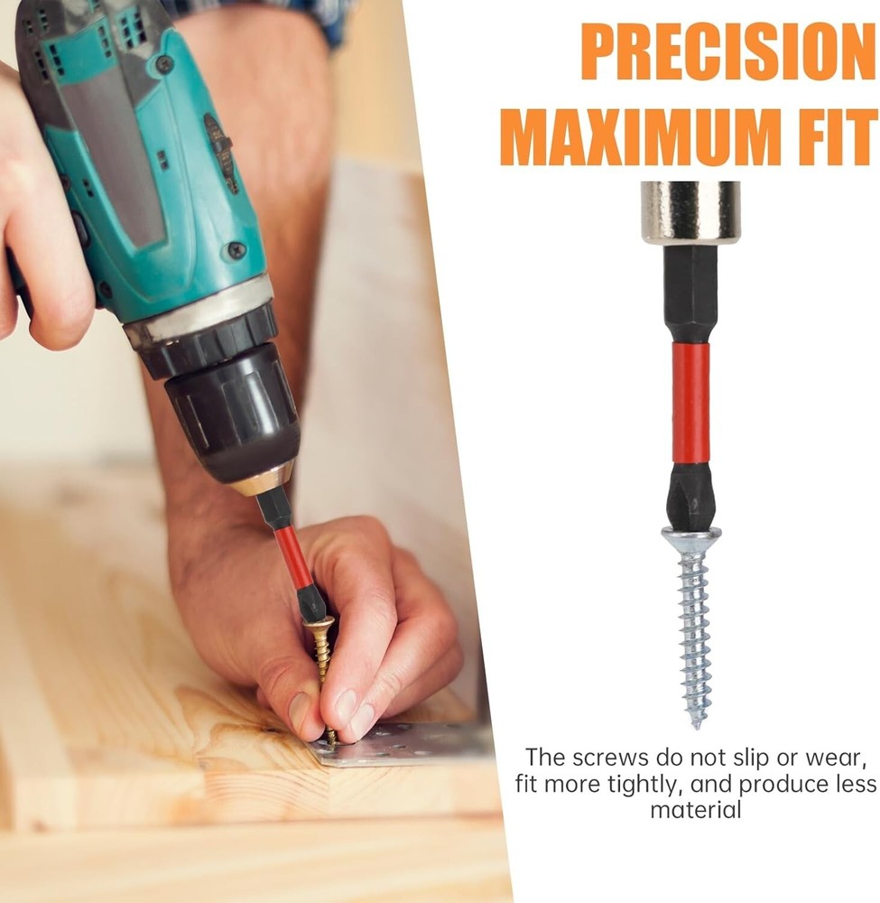 20PCS PH2 Impact Duty Driver Bit Set Magnetic Phillips Screw Driver Bits 50mm