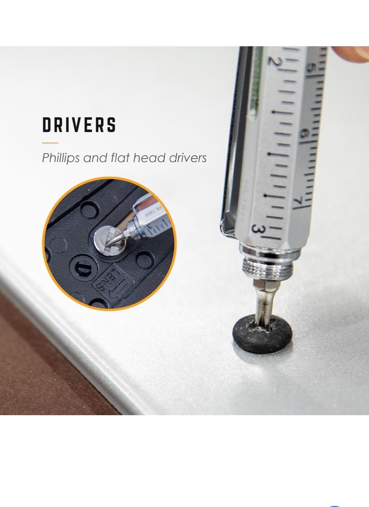 TRUE SCRYBE BOLT Multitool Pen Action Deployment Anodized Aluminum Construction