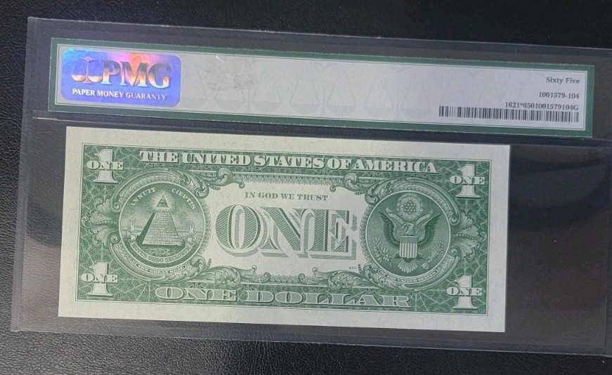 $1 1957B Silver Certificate Star Note PMG 65 GEM UNCIRCULATED