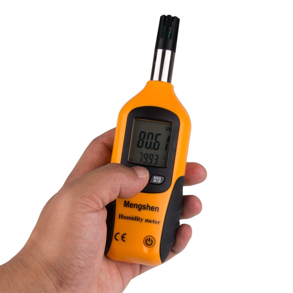 Digital Psychrometer - Handheld Temperature and Humidity Meter Gauge with Dew...