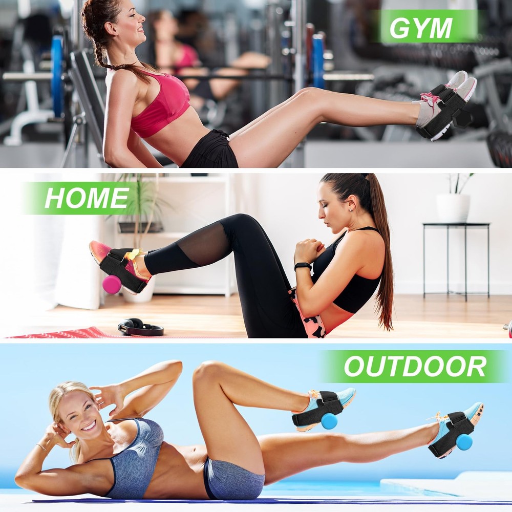 Dumbbell Foot Attachment- Adjustable Ankle Weights Strap for Leg Workouts, Ho...